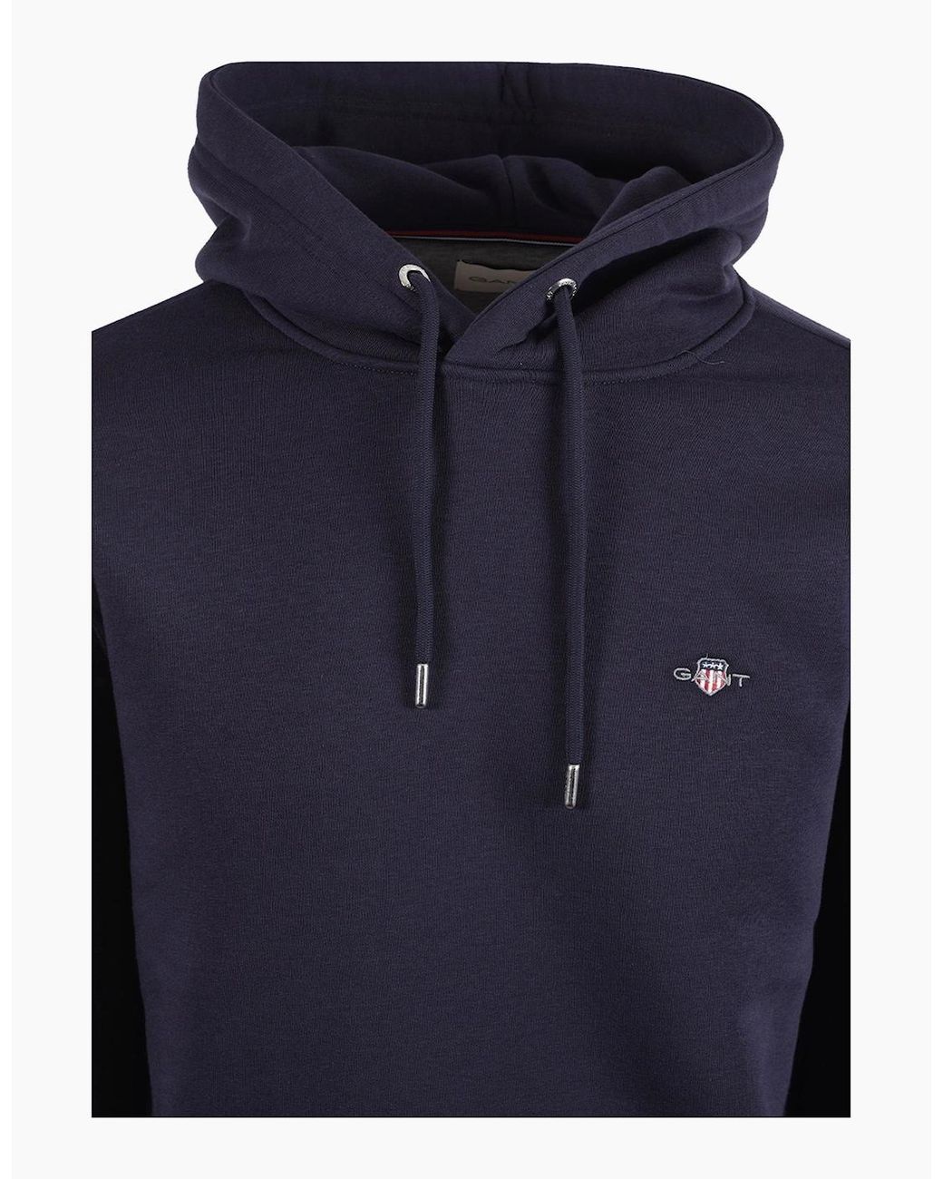 Gant Blue Original Sweat Hoodie Evening for men