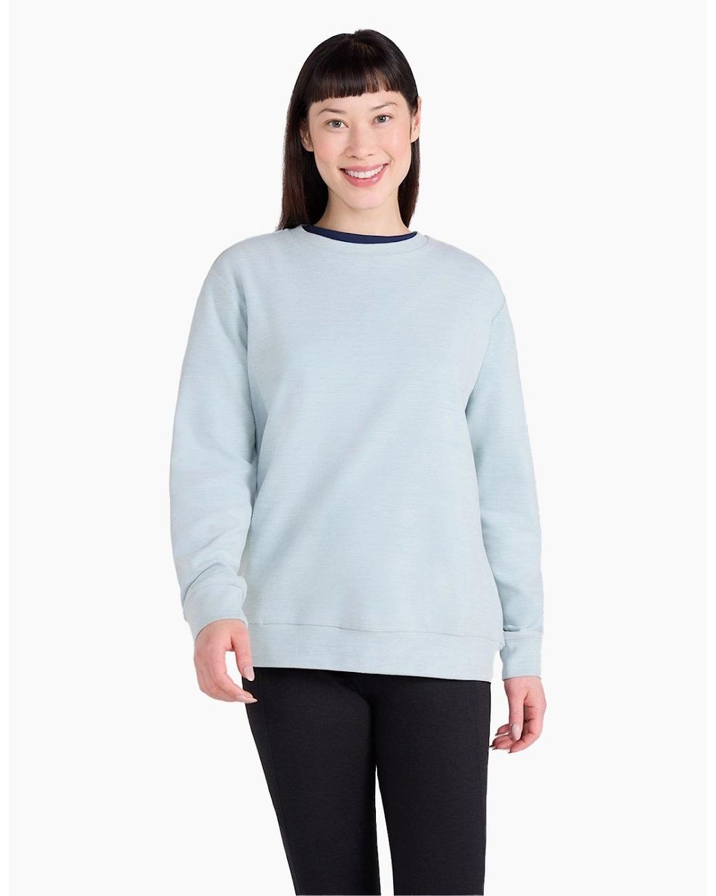 Mountain Warehouse Blue Ladies Strath Melange Supersoft Sweatshirt