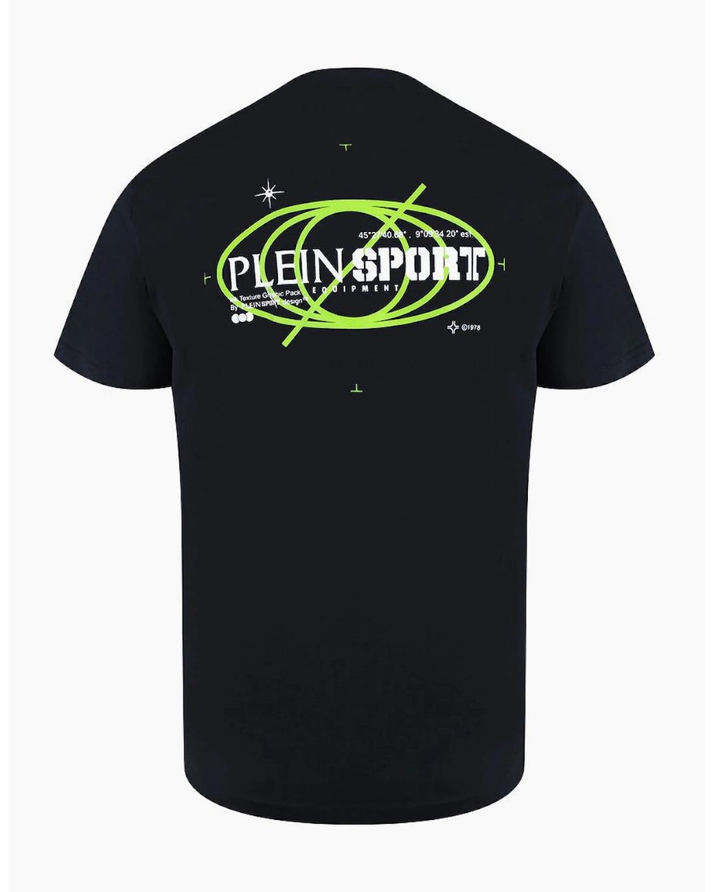 Philipp Plein Black Plein Sport Geo Logo Stretch T-Shirt