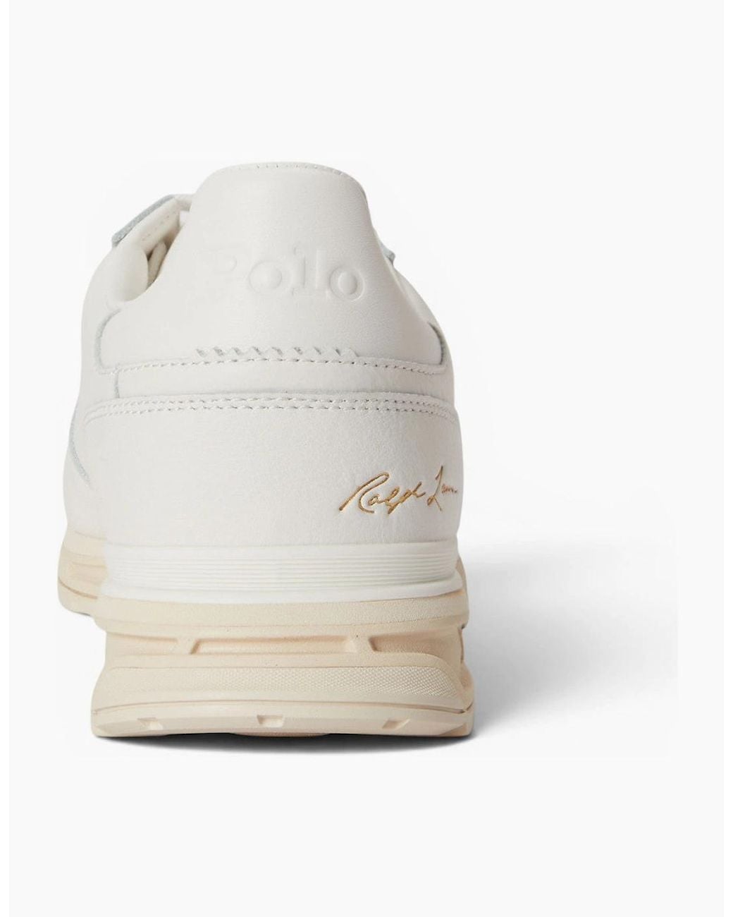 Polo Ralph Lauren White Varick Signature Trainers 001 Deckwash for men