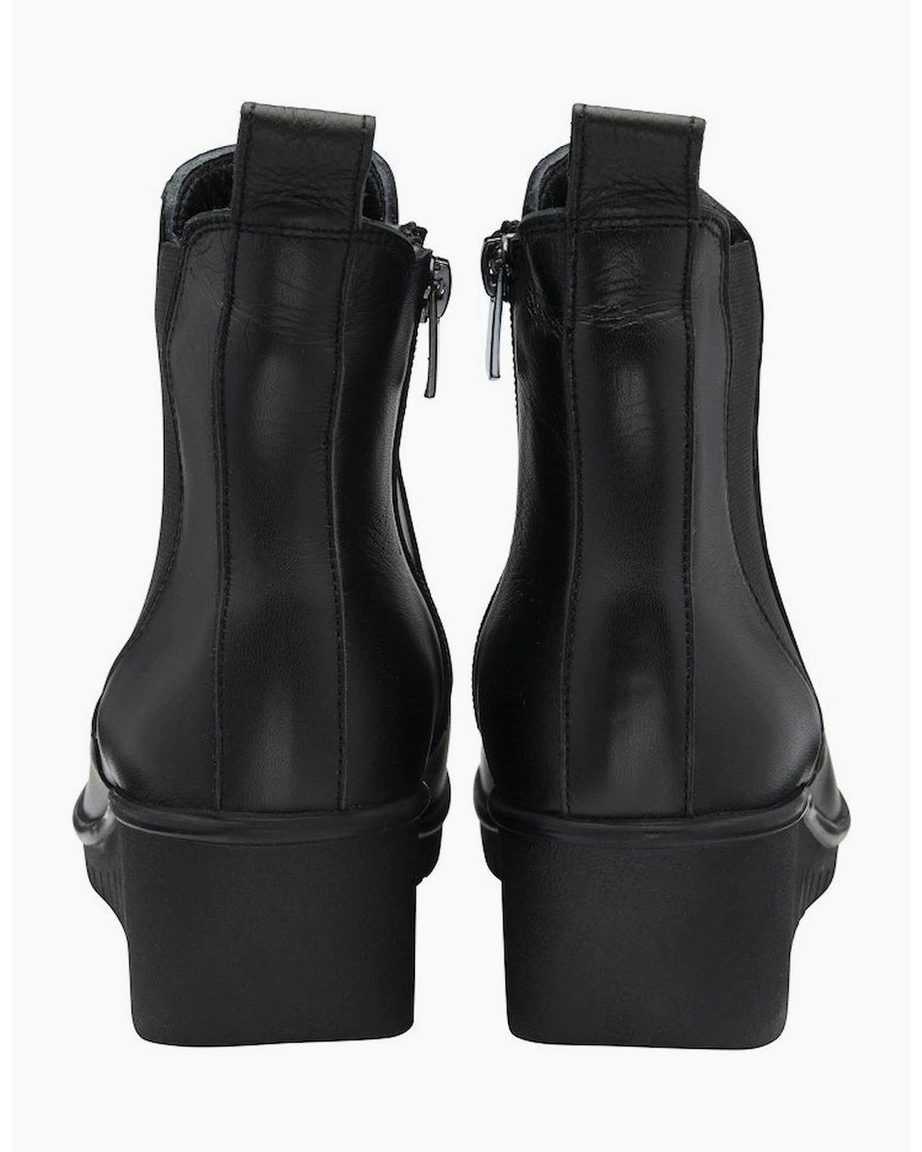 Lotus Black Dresden Ankle Boots