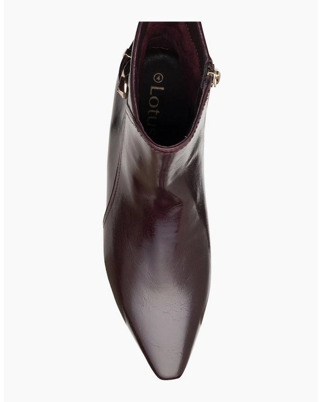 Lotus Black Ripley Ankle Boots