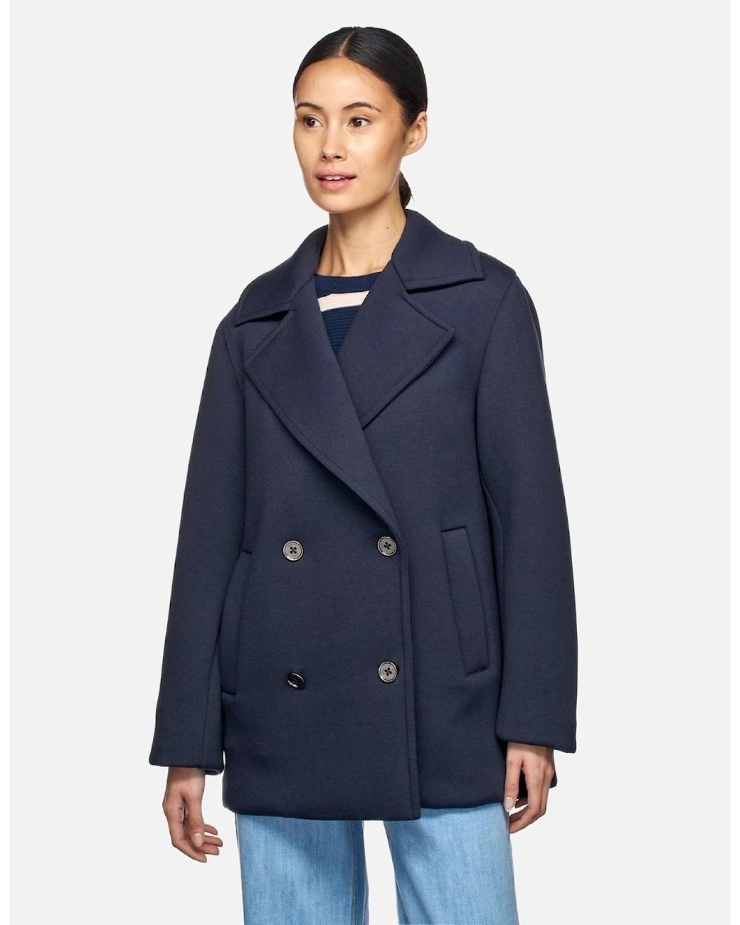 Geox Blue W Gardenia Pea Coat