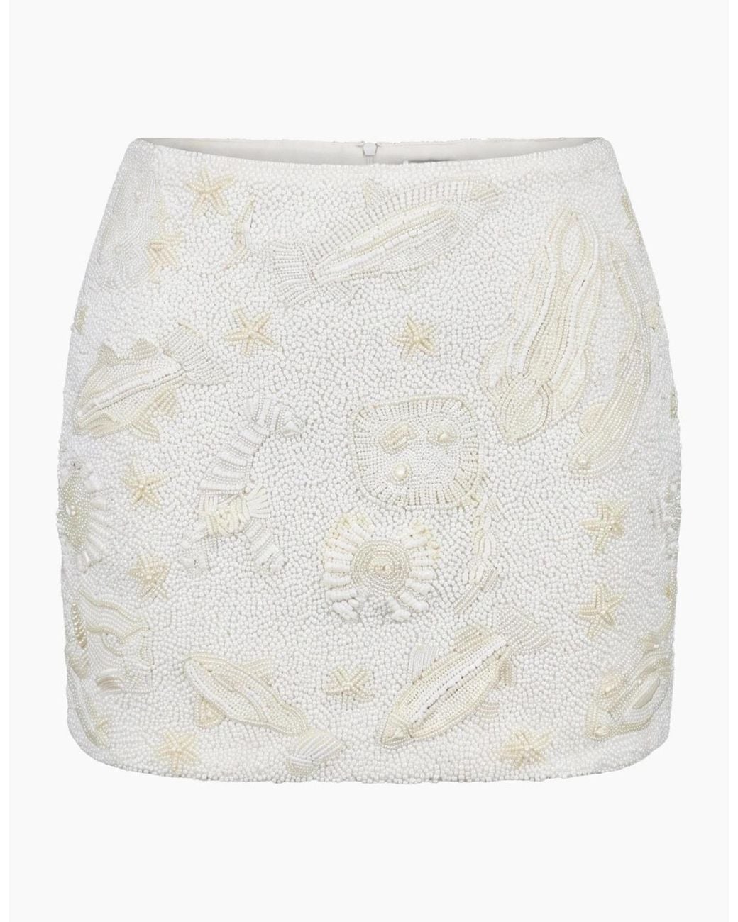 Oceanus White Arizona Ivory Beaded Co-Ord