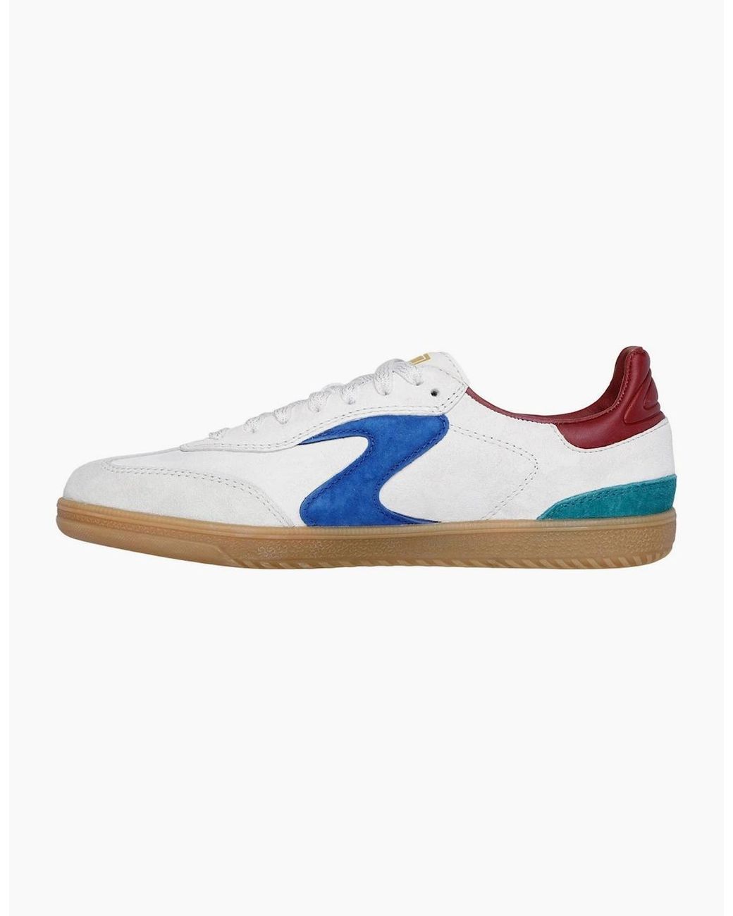 Skechers Blue Hotshot For The Win Leather Light/Multi Trainers