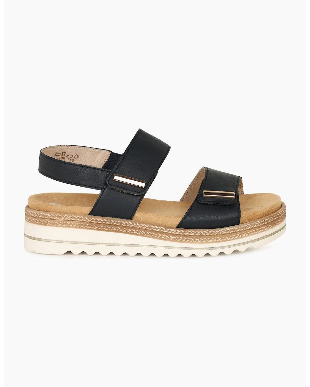 Remonte Black Anika Sandals