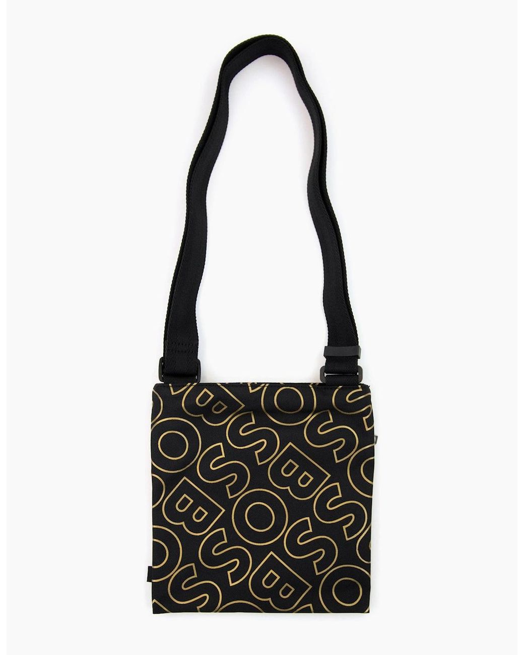 Boss White Catch Ln Outline Logo Envelope Bag 001 for men