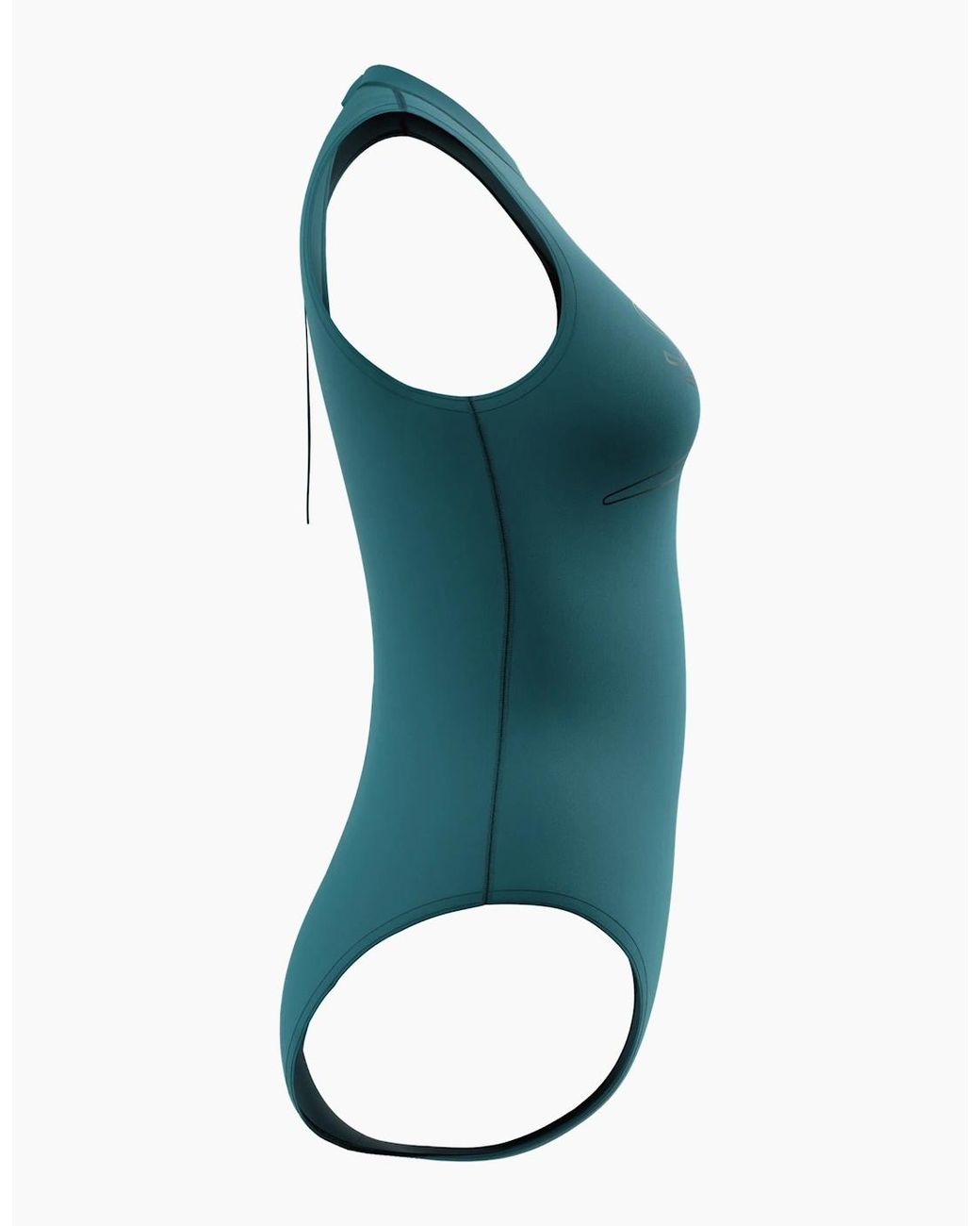 Speedo Blue Ladies Hydrasuit Logo Endurance+ One Piece Swimsuit