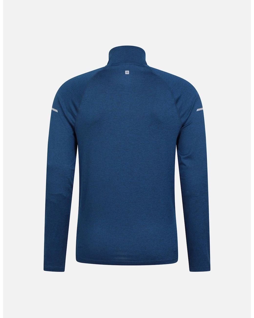 Mountain Warehouse Blue Echo Melange Recycled Half Zip Midlayer for men