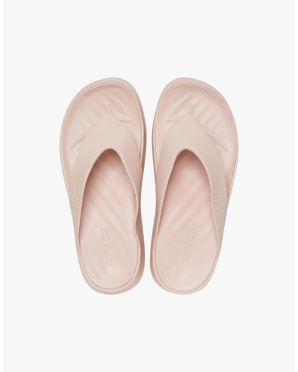 CROCSTM White 209410-6Ur Getaway Platform Flip Flip-Flops Quartz