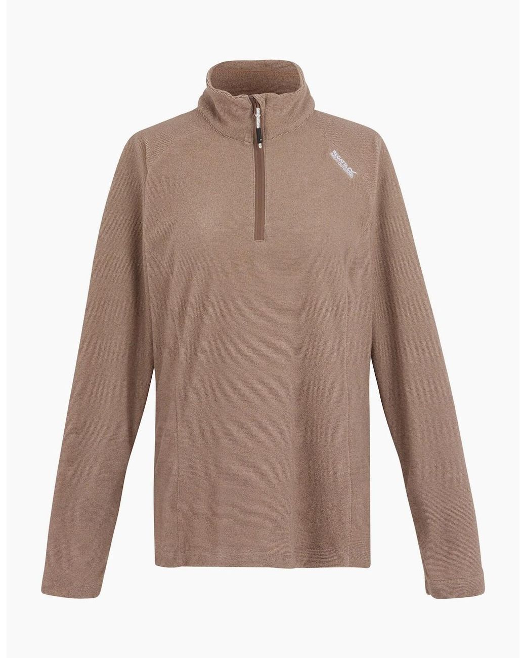 Regatta Brown Great Outdoors /Ladies Montes Half Zip Fleece Top