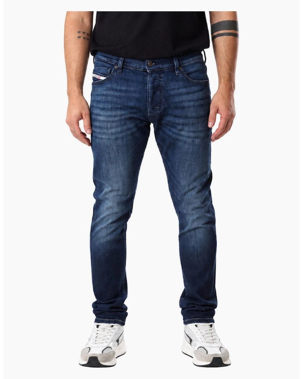 DIESEL Blue Tepphar-X Dark Denim Jeans for men