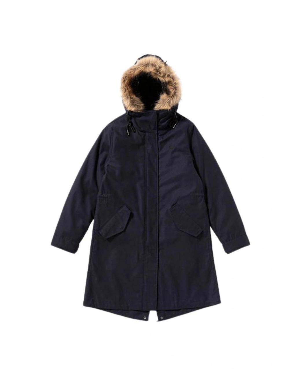 fred-perry-Navy-Hooded-Zip-In-