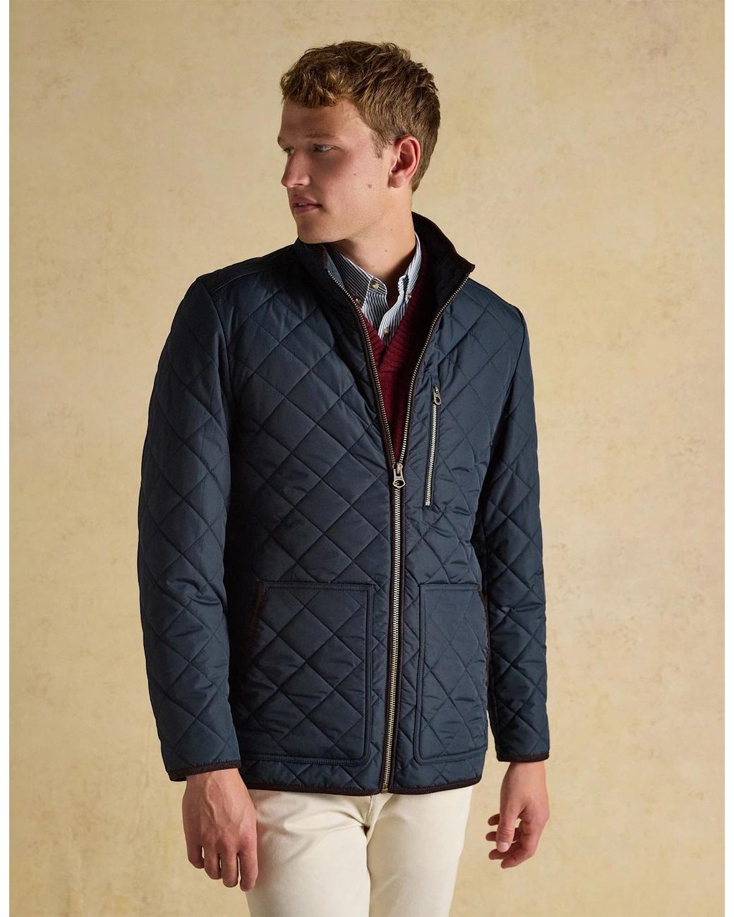 Joules Blue Maynard Jacket Quilted Jackets for men