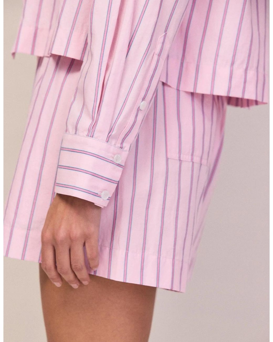Ro&zo Pink Stripe Cotton Shirt