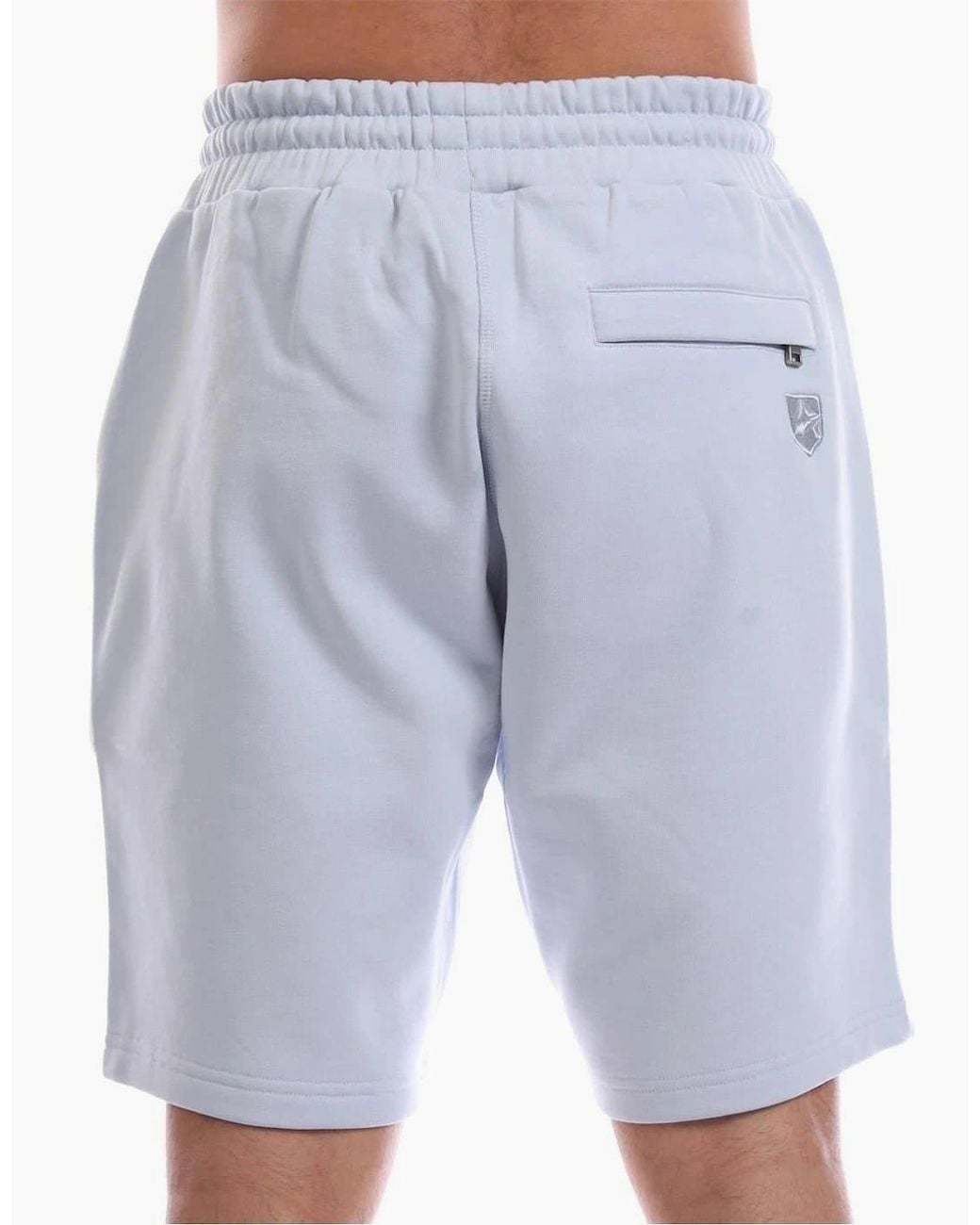 Avirex Blue Sunny Fleece Sweat Shorts With Elasticated Waistband for men