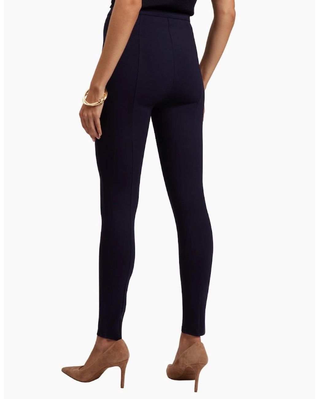 Ted Baker Blue Felinda Fly Front Stretch Leggings