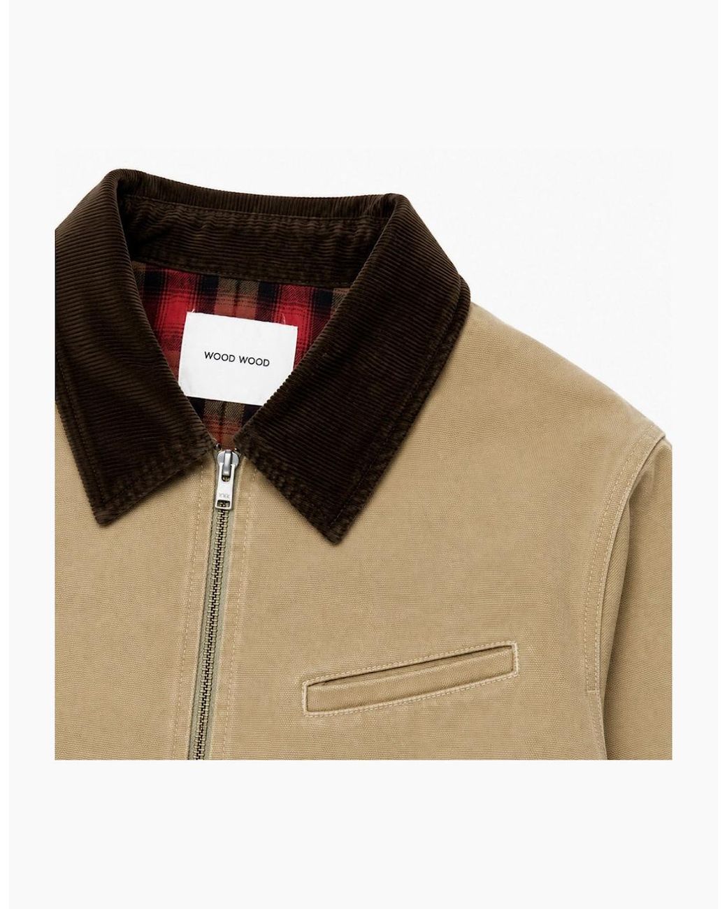 WOOD WOOD Natural Ww Bo Overland Trek Jacket for men