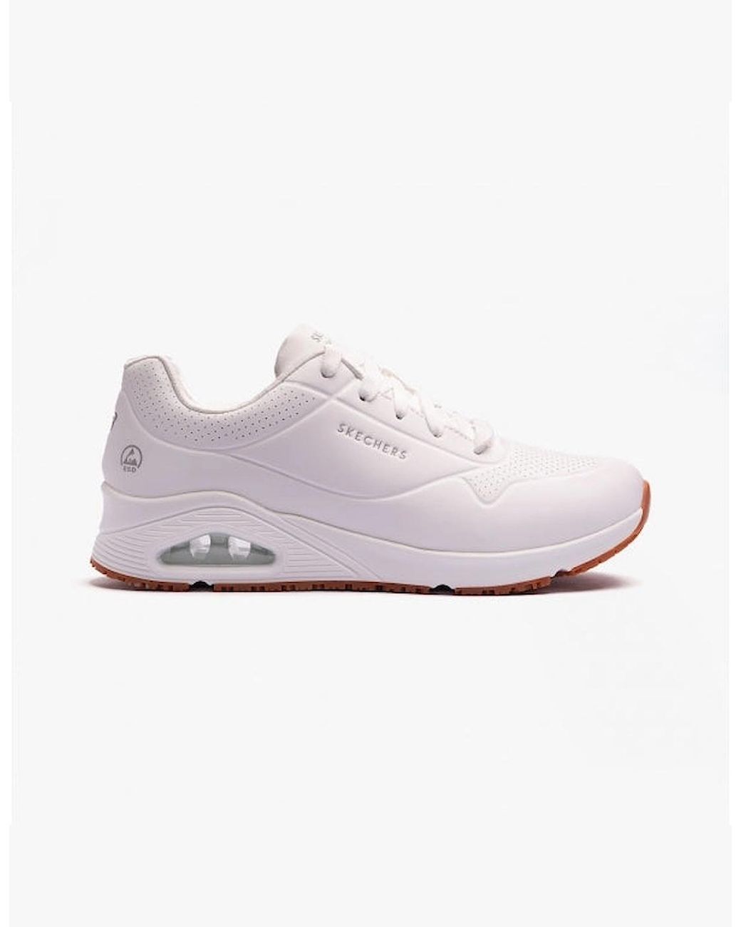 Skechers White Work 108021Ec Uno Sr Occupational Trainers
