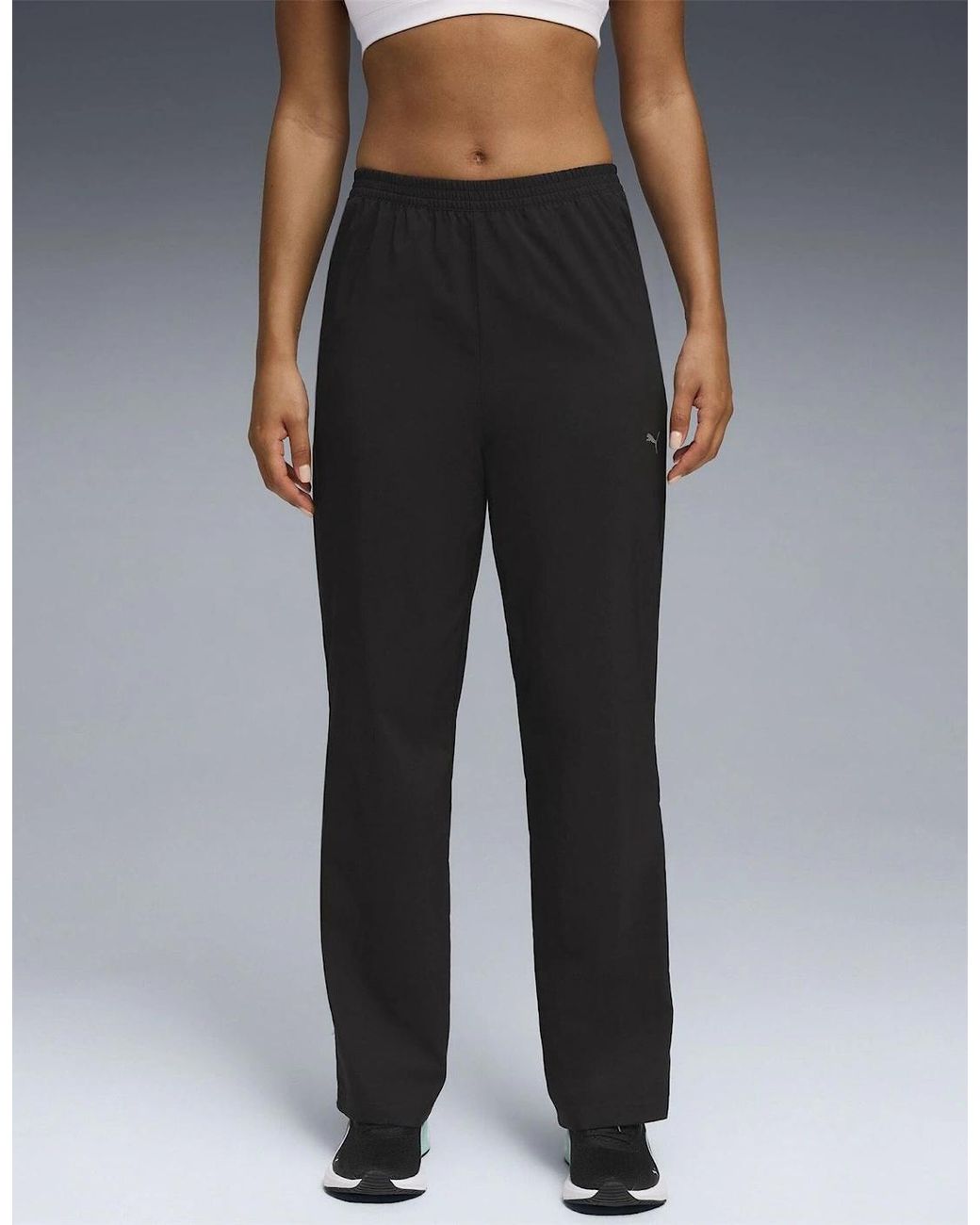 PUMA Black Fashion High Waisted Knitted Trousers