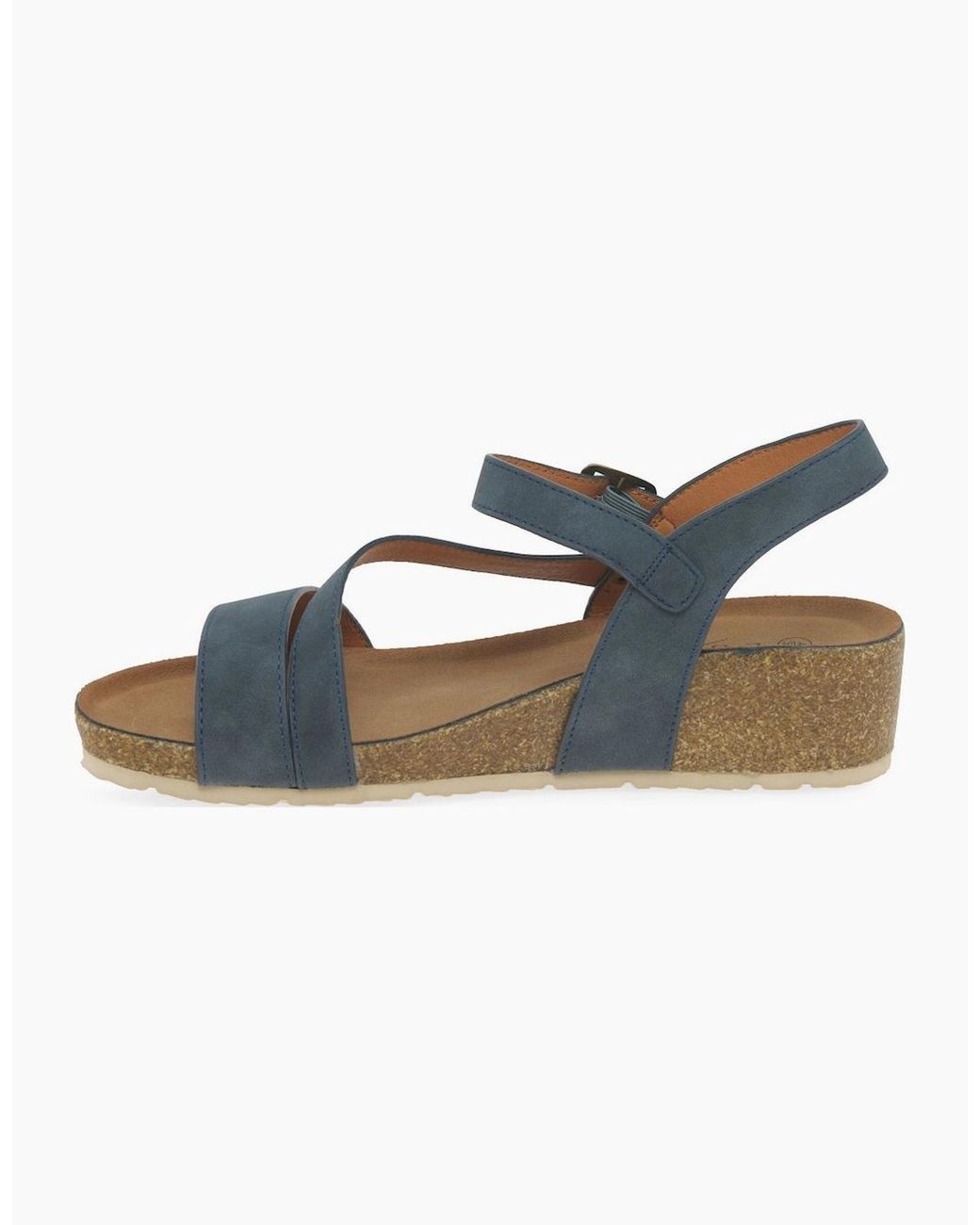 Lunar Blue Cluster Wedge Sandal