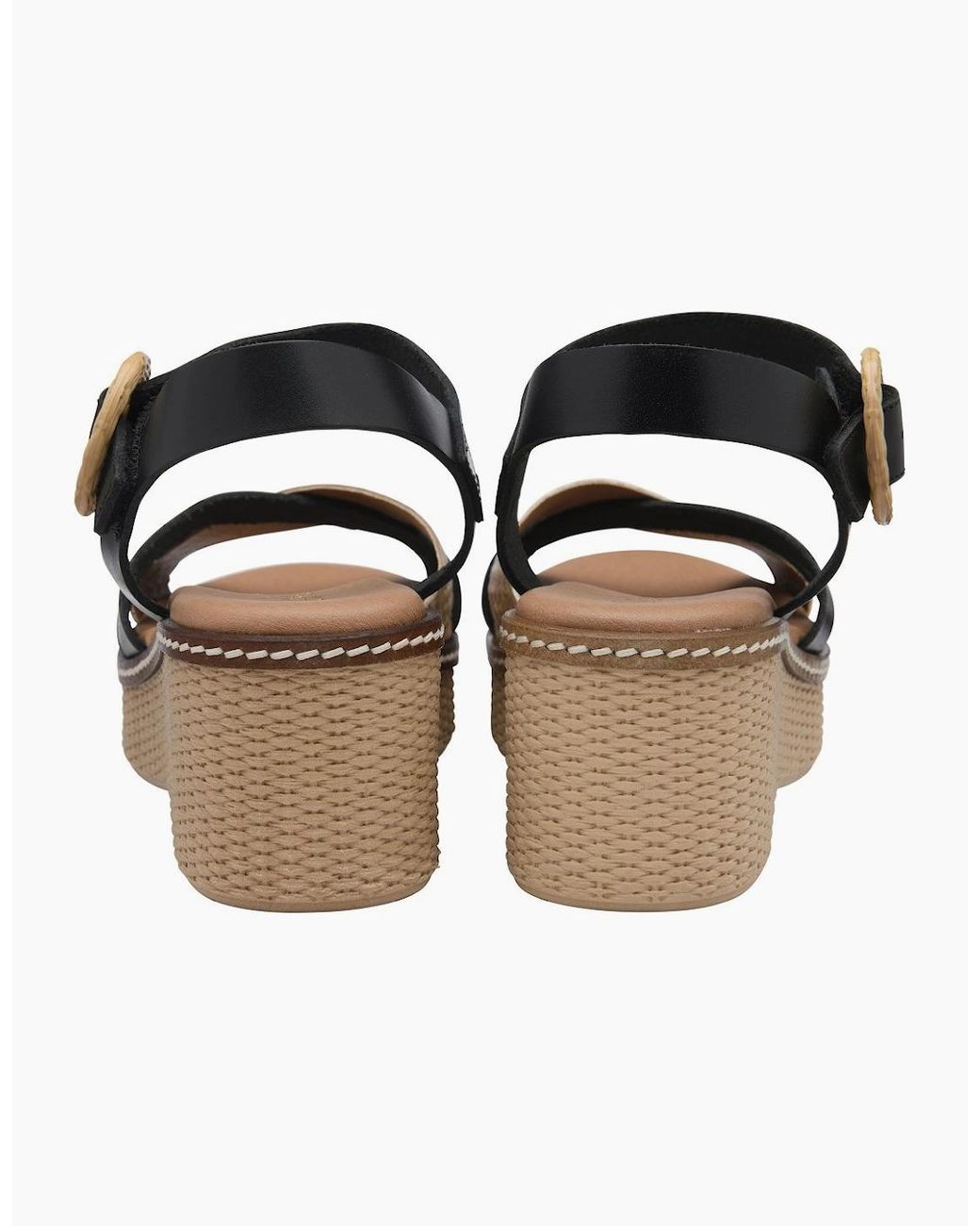 Lotus Metallic Amalia Wedge Sandals