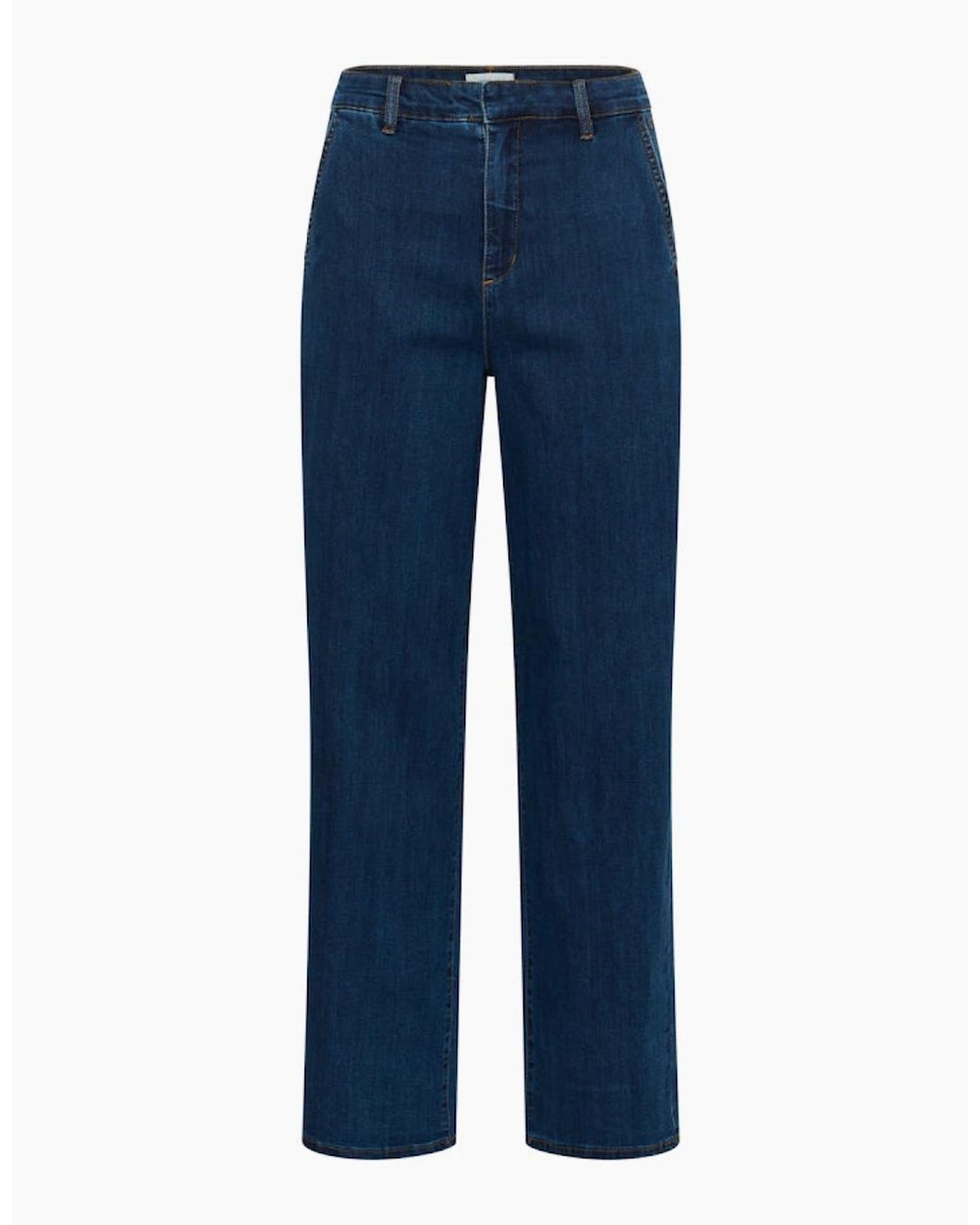 Cream Blue Visti Straight Leg Jeans