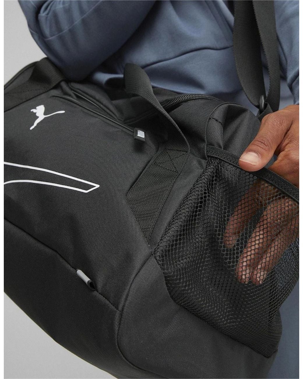 PUMA Black Fundamentals Sports Bag S Holdall for men