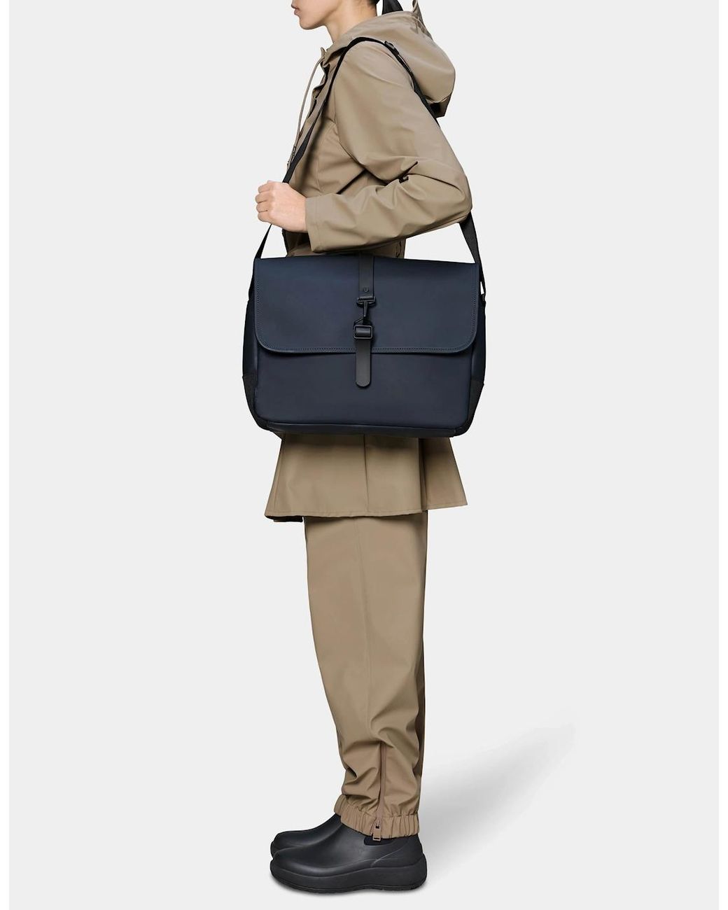Rains Blue Messenger Bag