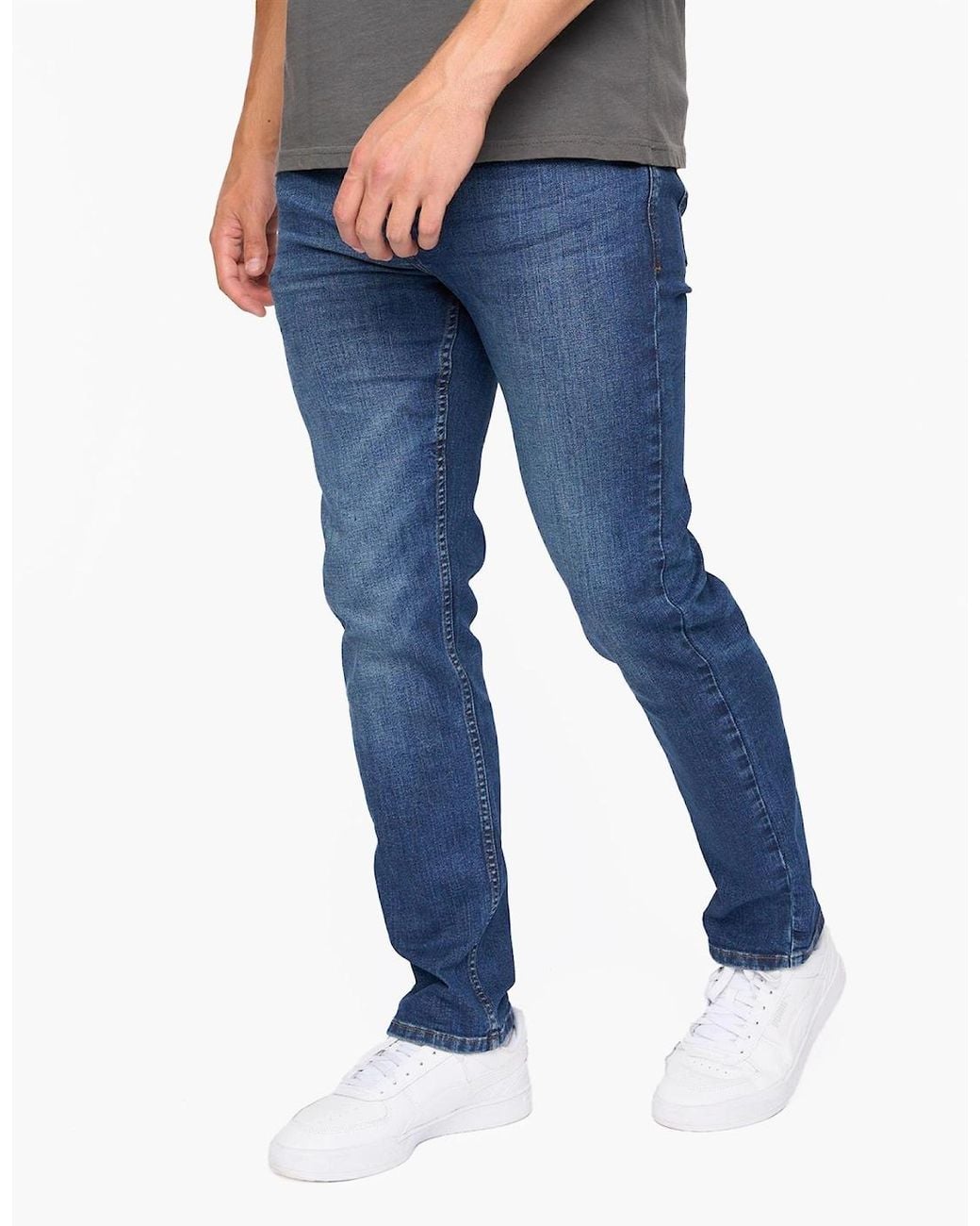 Bewley & Ritch Blue Bewley & Ritch Abingdon Slim Fit Jeans Dark Wash for men