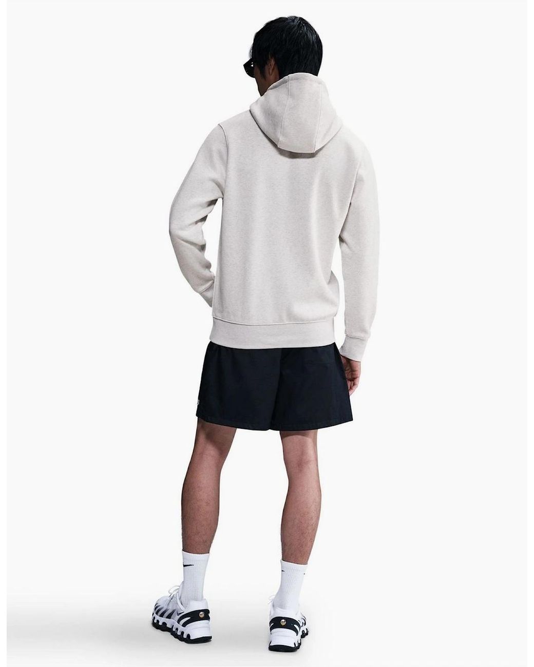 Nike Gray Sportswear Club Fleece Pullover Hoodie for men