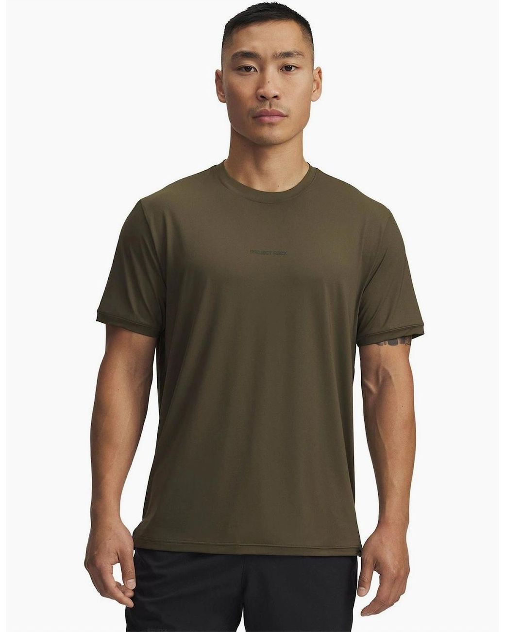 Under Armour Green Text Graphic Crew Neck Short Sleeve Jersey T-Shirt