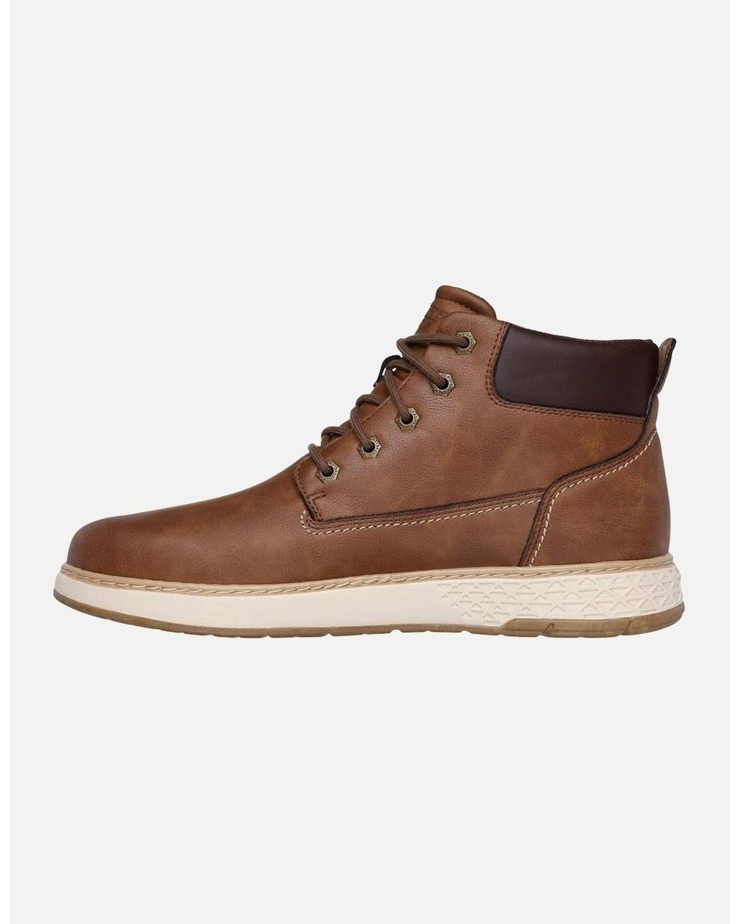 Skechers Brown Garlan Deno Polyurethane Ankle Boots for men