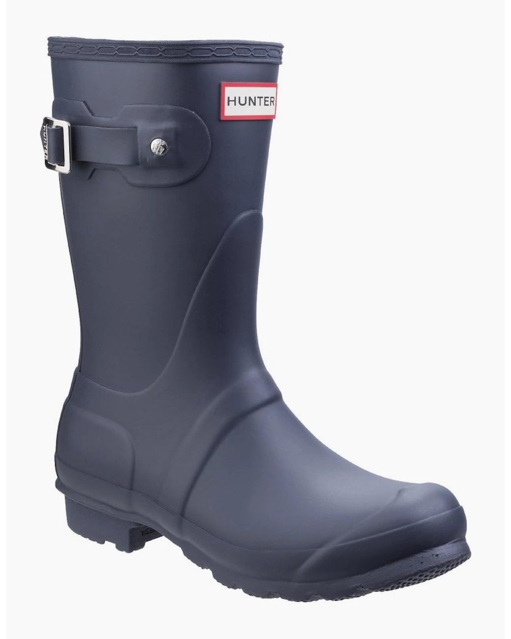 Hunter Blue Original Short Rubber Wellington Boots