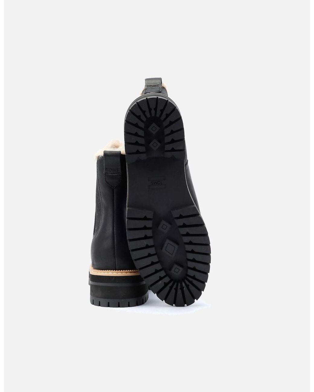 TOMS Black Bennet Nubuck Boots