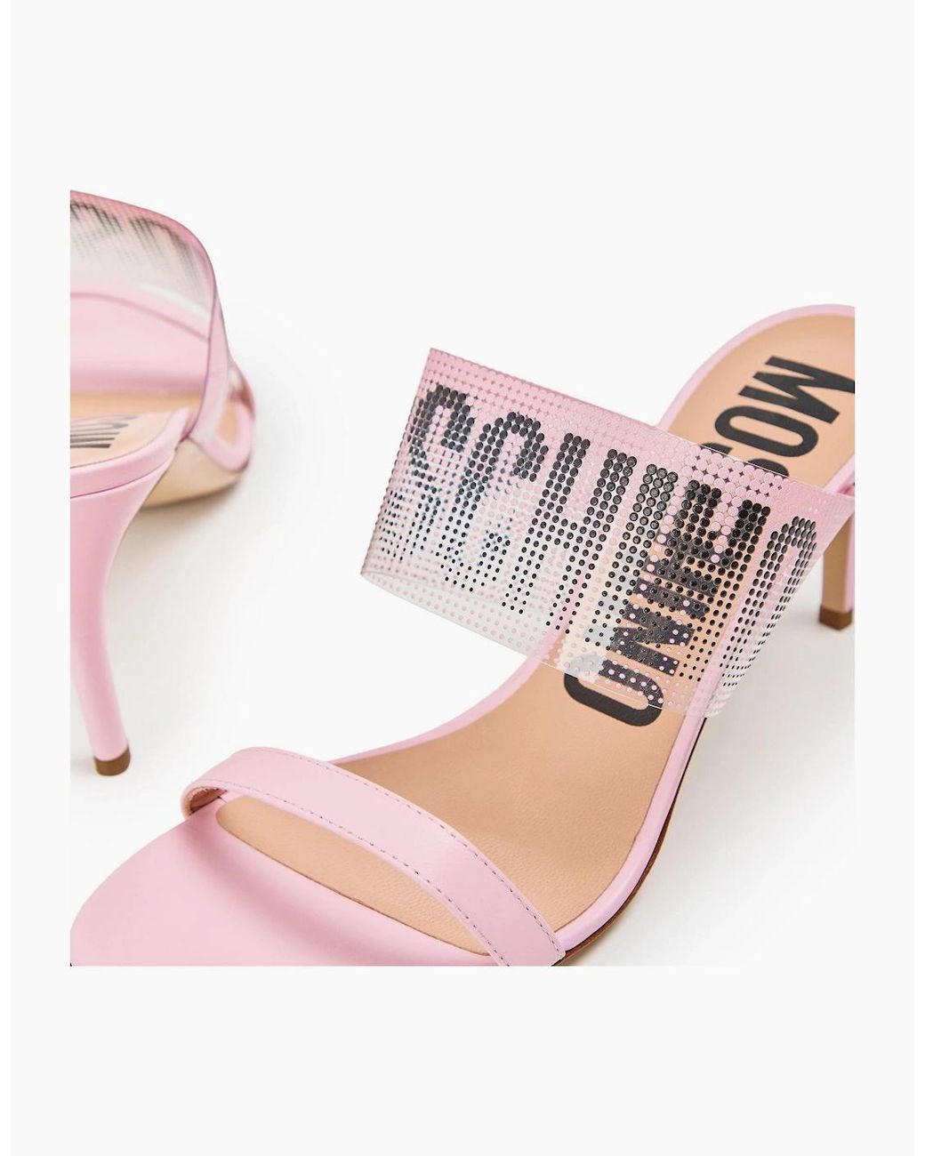Moschino Pink Heeled Mules