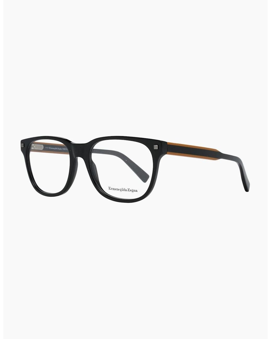 Zegna Black Optical Frame Ez5120 001 54 for men