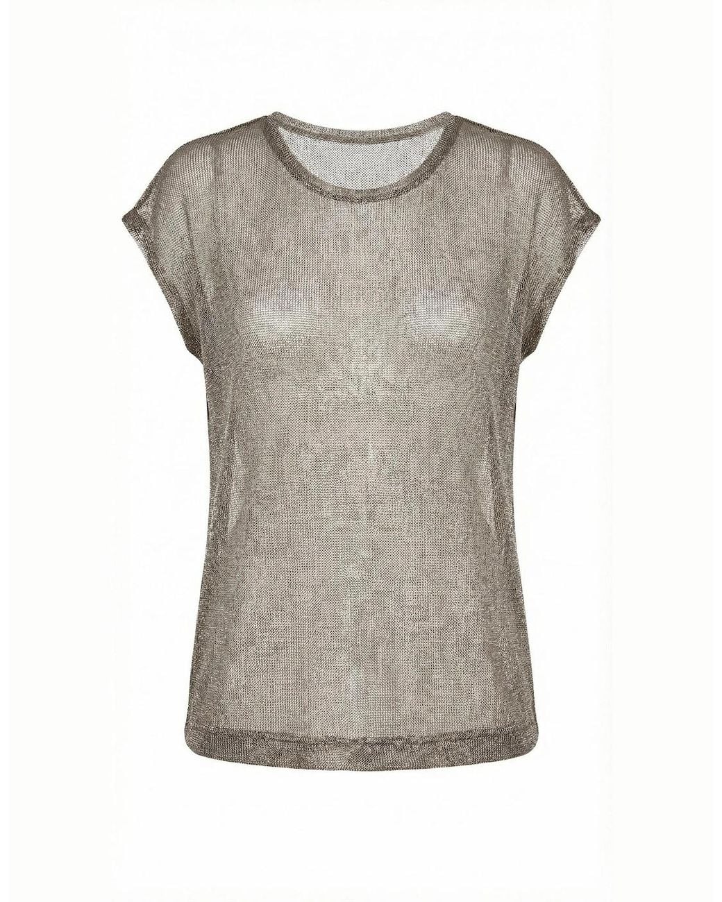Nooki Design Gray Amor Knit Top-Pewter