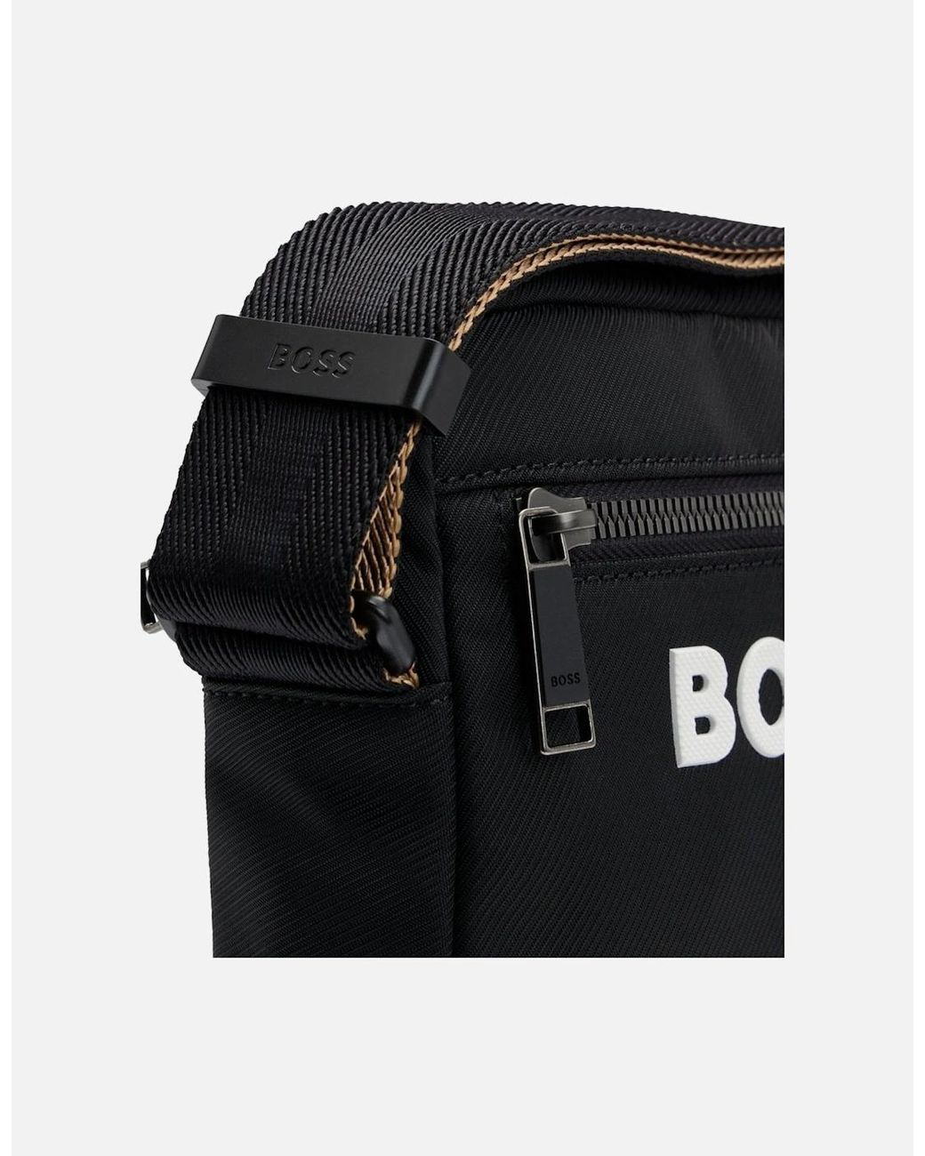 Boss Black Boss Catch 3.0 Textured Crossbody Bag With Logo for men