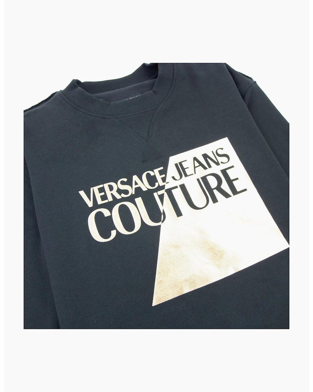 Versace Blue Jeans Couture Big Split Foil Sweatshirt 899 for men