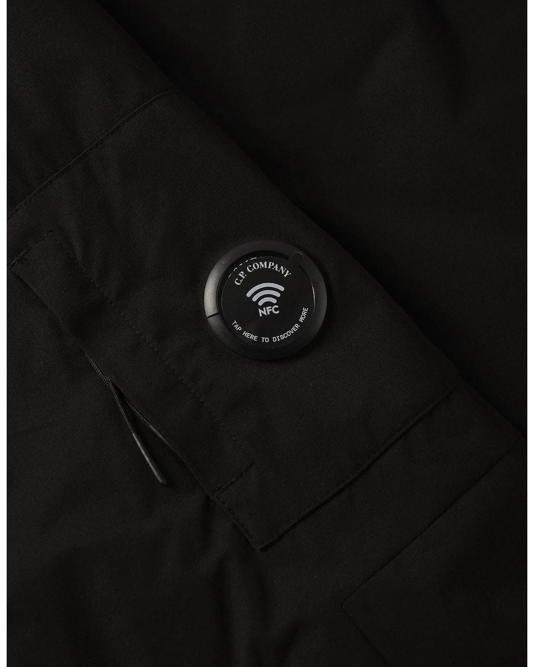 C P Company Black Pro-Tek Primaloft Hooded Jacket for men
