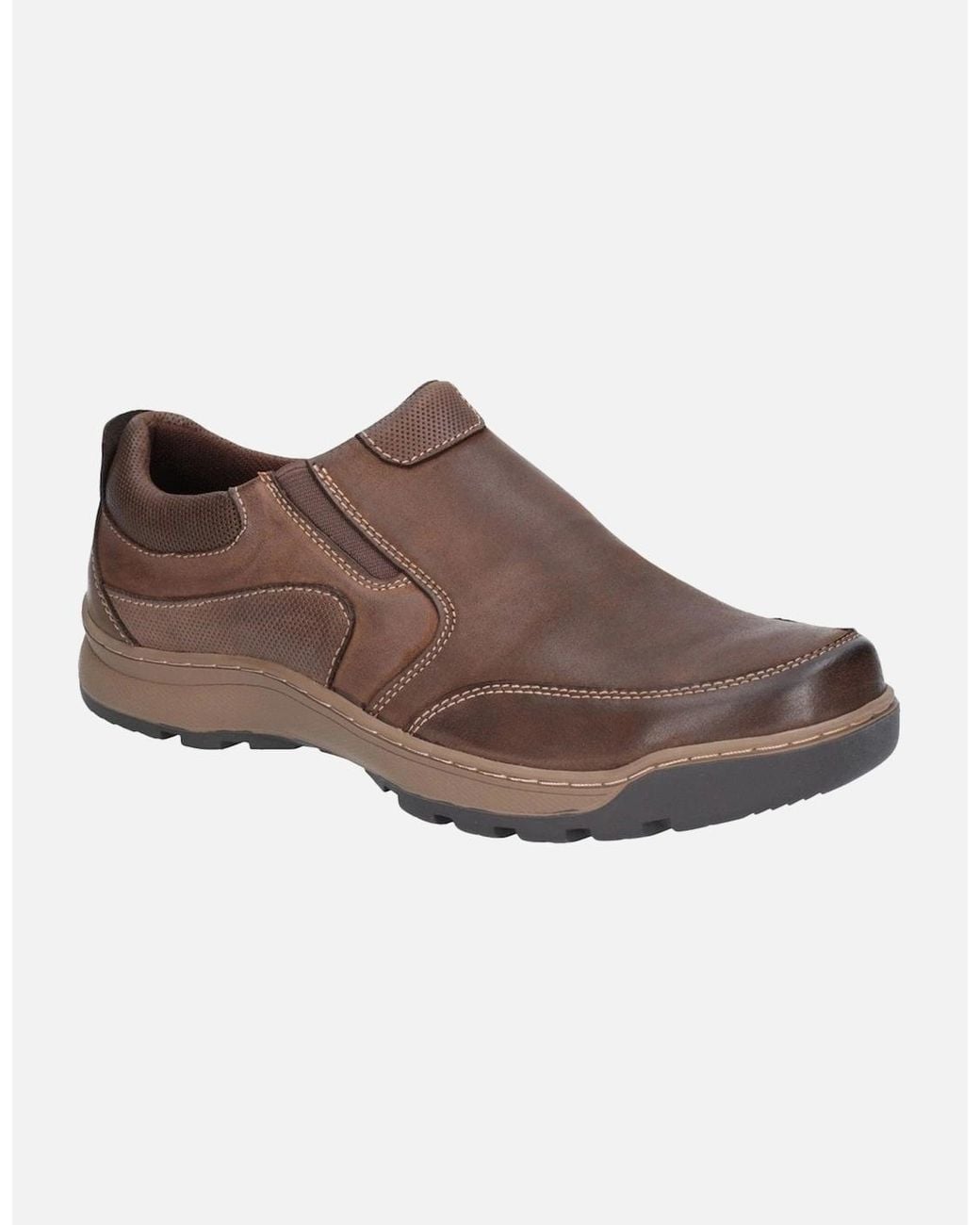 Hush Puppies Brown Jasper Slip On Trainer for men