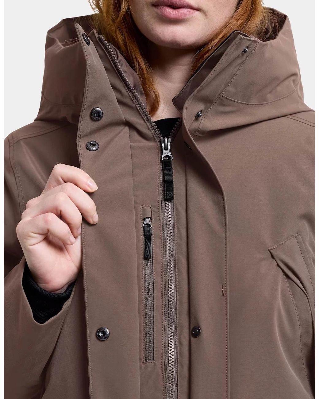 Didriksons Brown Melody Long Parka 2