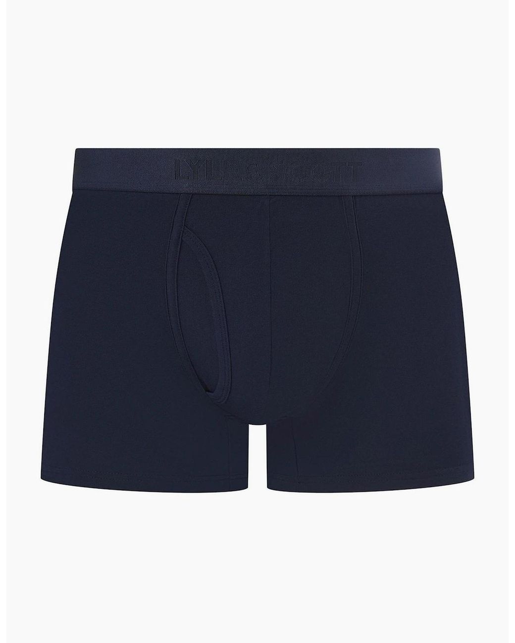 Lyle & Scott Blue Sutherland 3 Pack Plain Design Boxer Brief for men