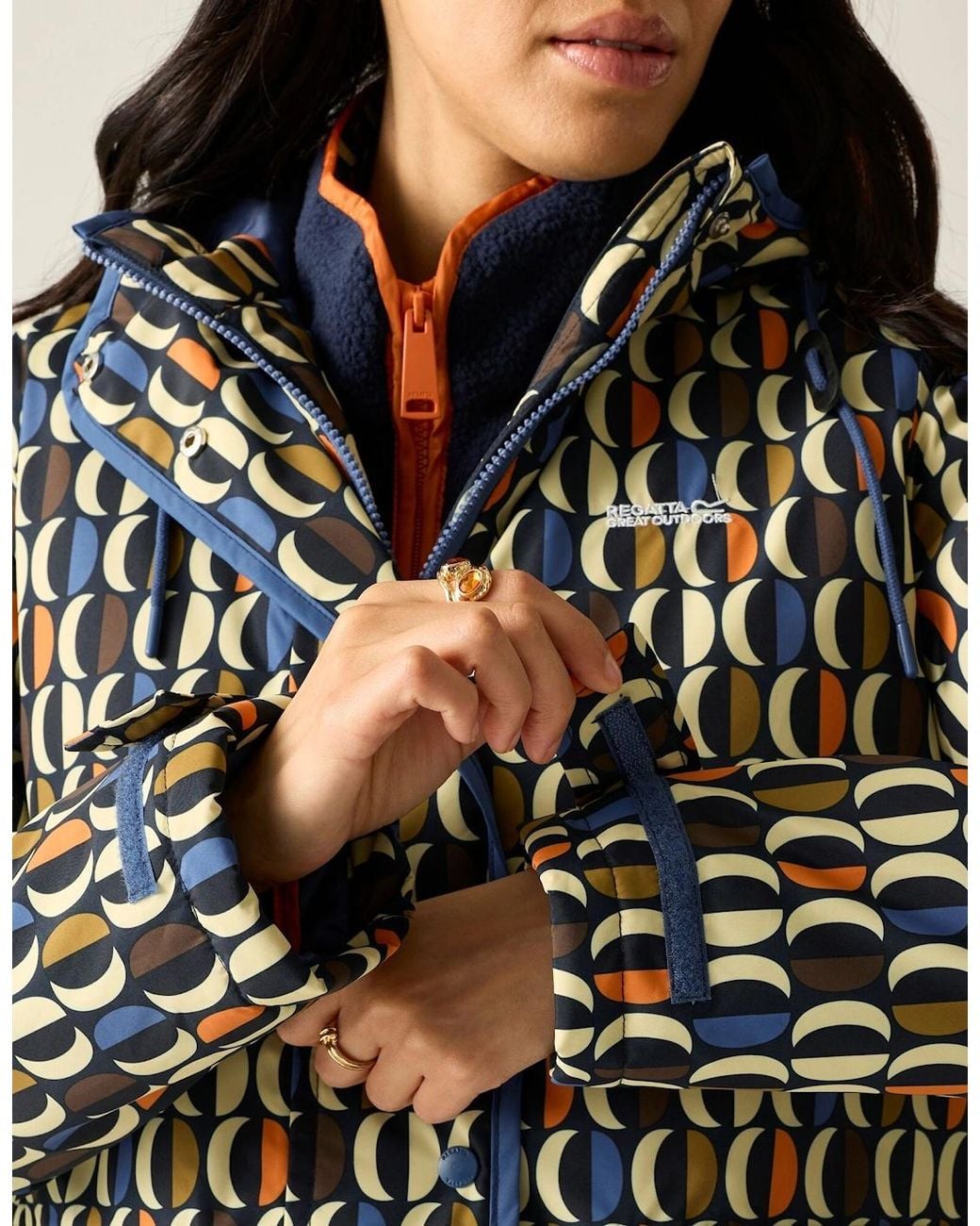 Regatta Black Ladies Orla Kiely Oval Insulated Waterproof Jacket