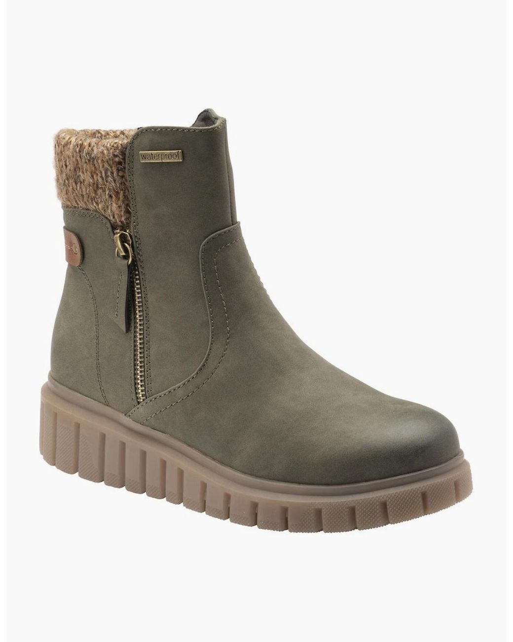 Lotus Brown Gwen Ankle Boots