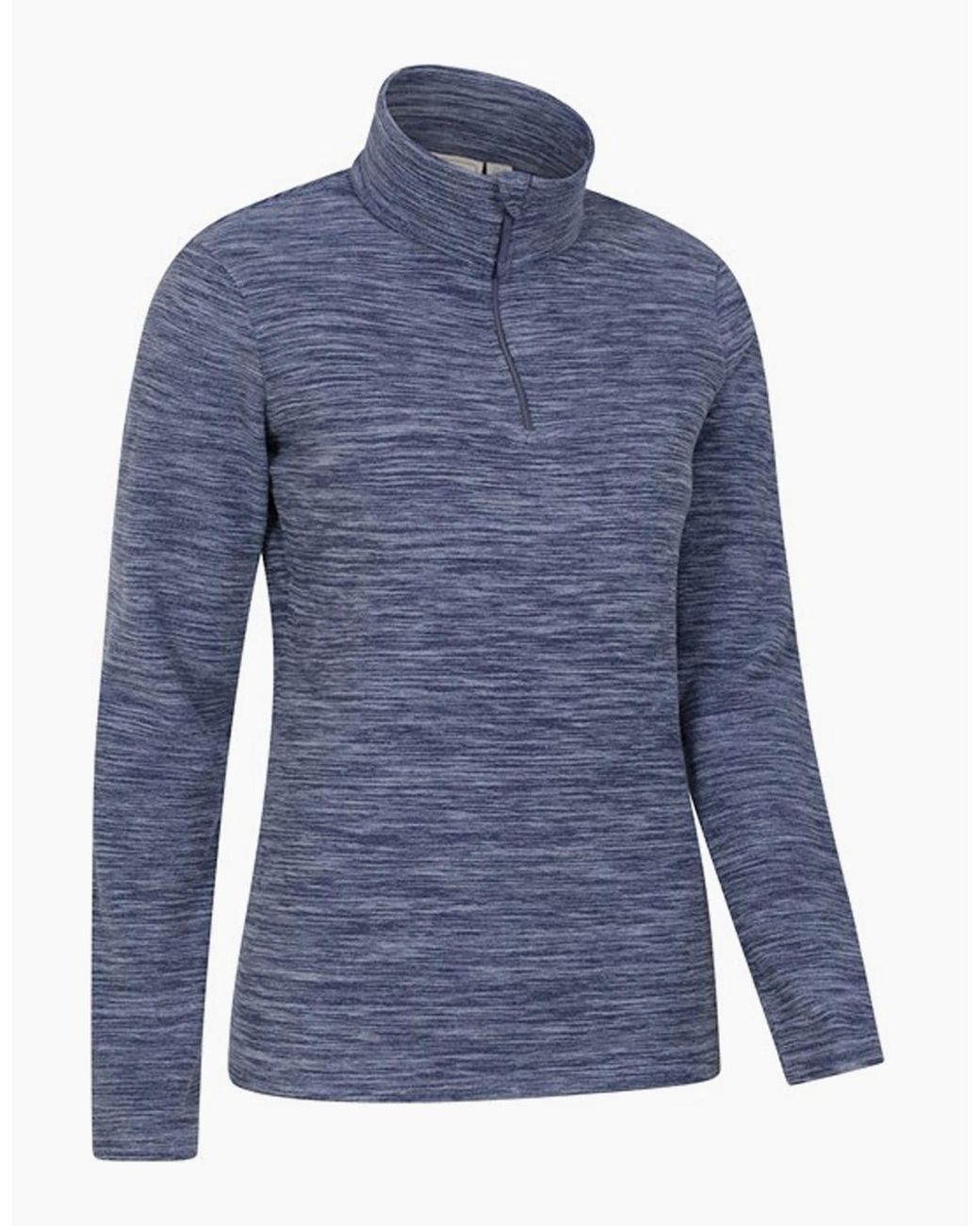 Mountain Warehouse Blue Ladies Snowdon Melange Fleece Top