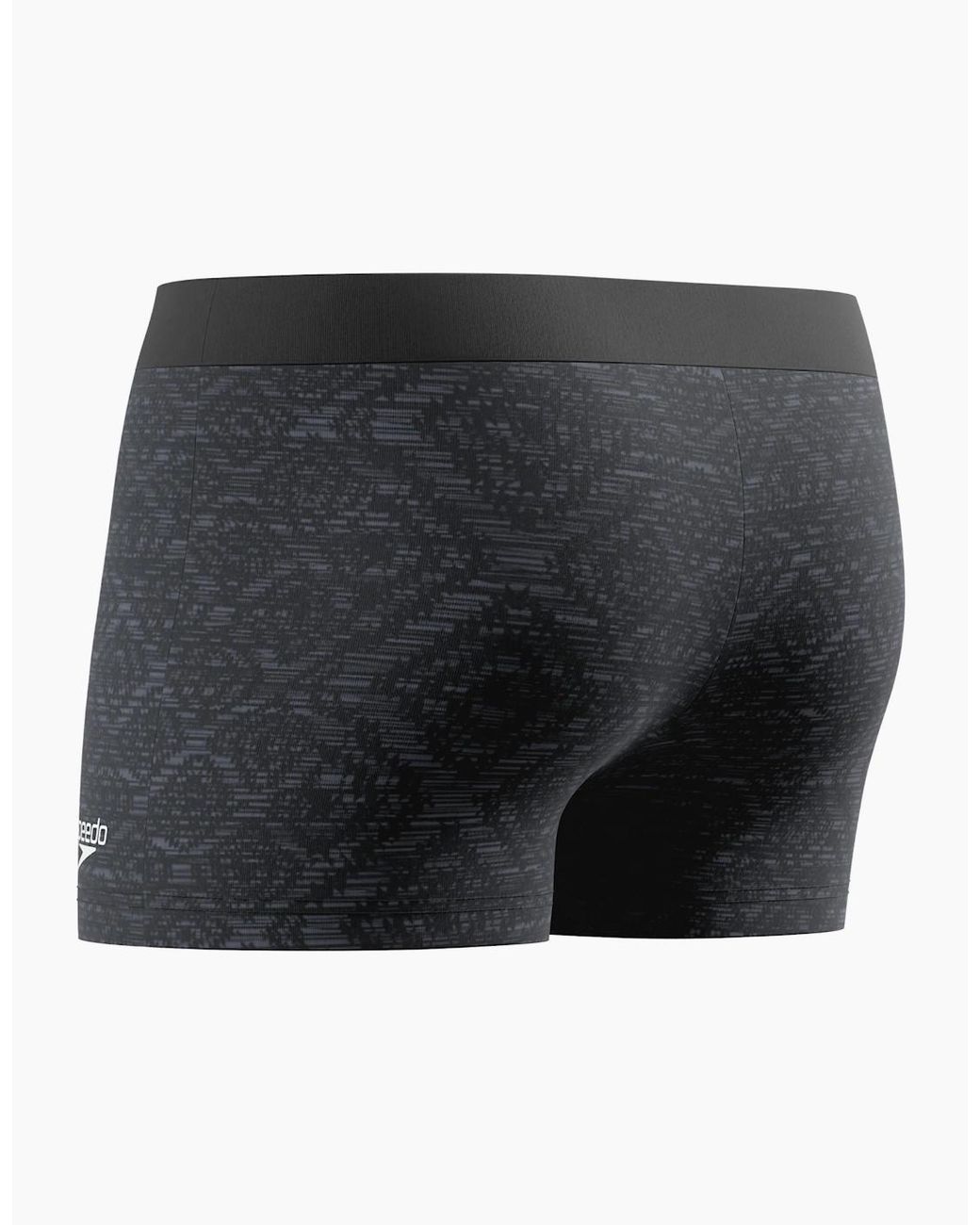 Speedo Black Valmilton Patterned Swim Shorts for men