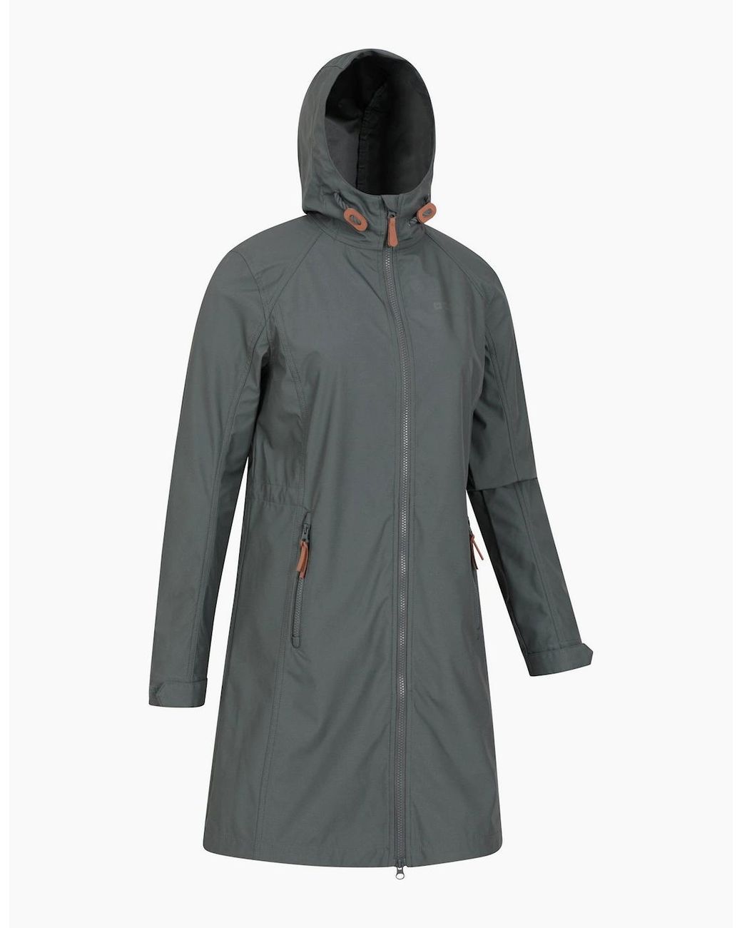 Mountain Warehouse Gray Ladies Ioana Longline Soft Shell Jacket