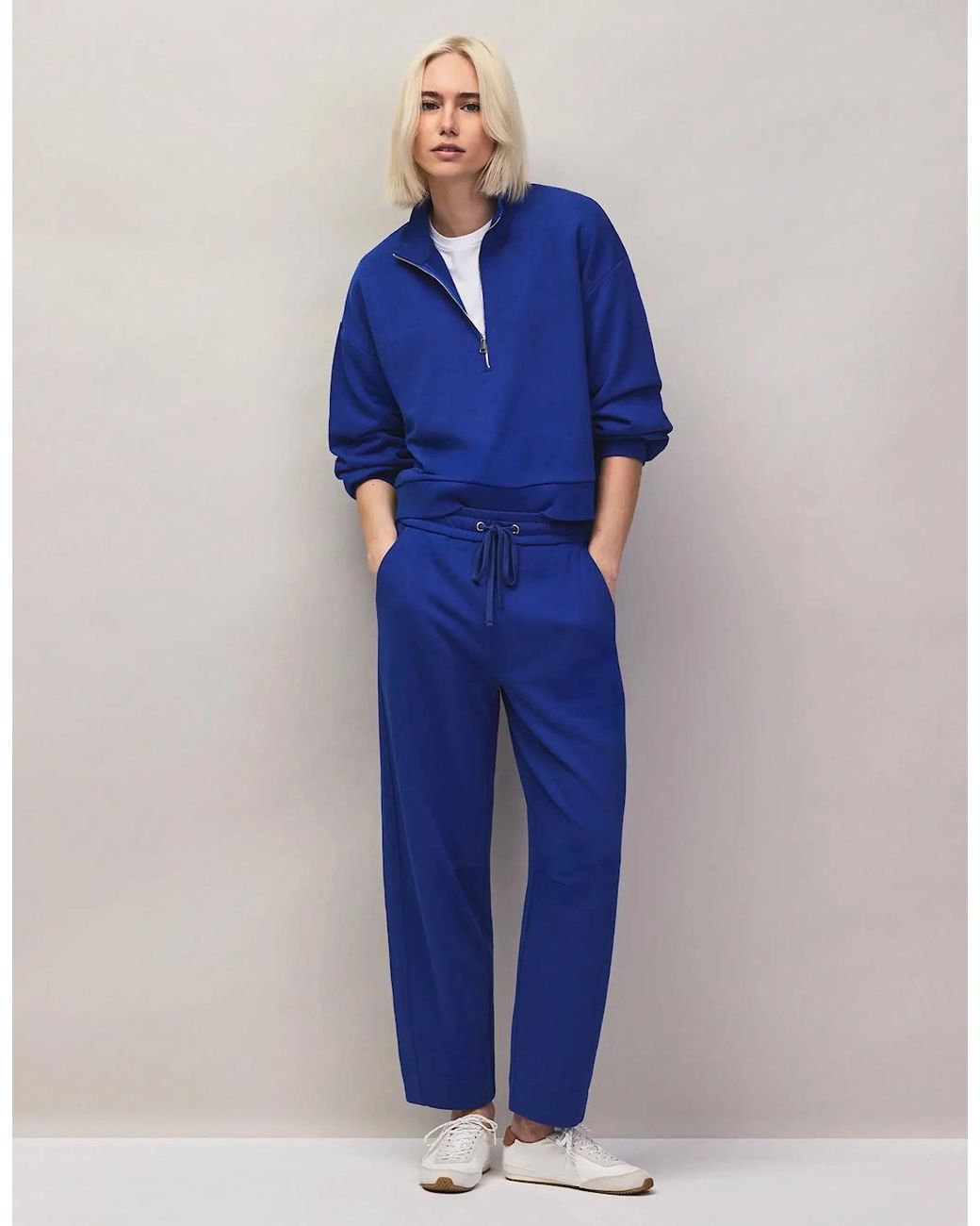 Ro&zo Blue Half-Zip Sweatshirt